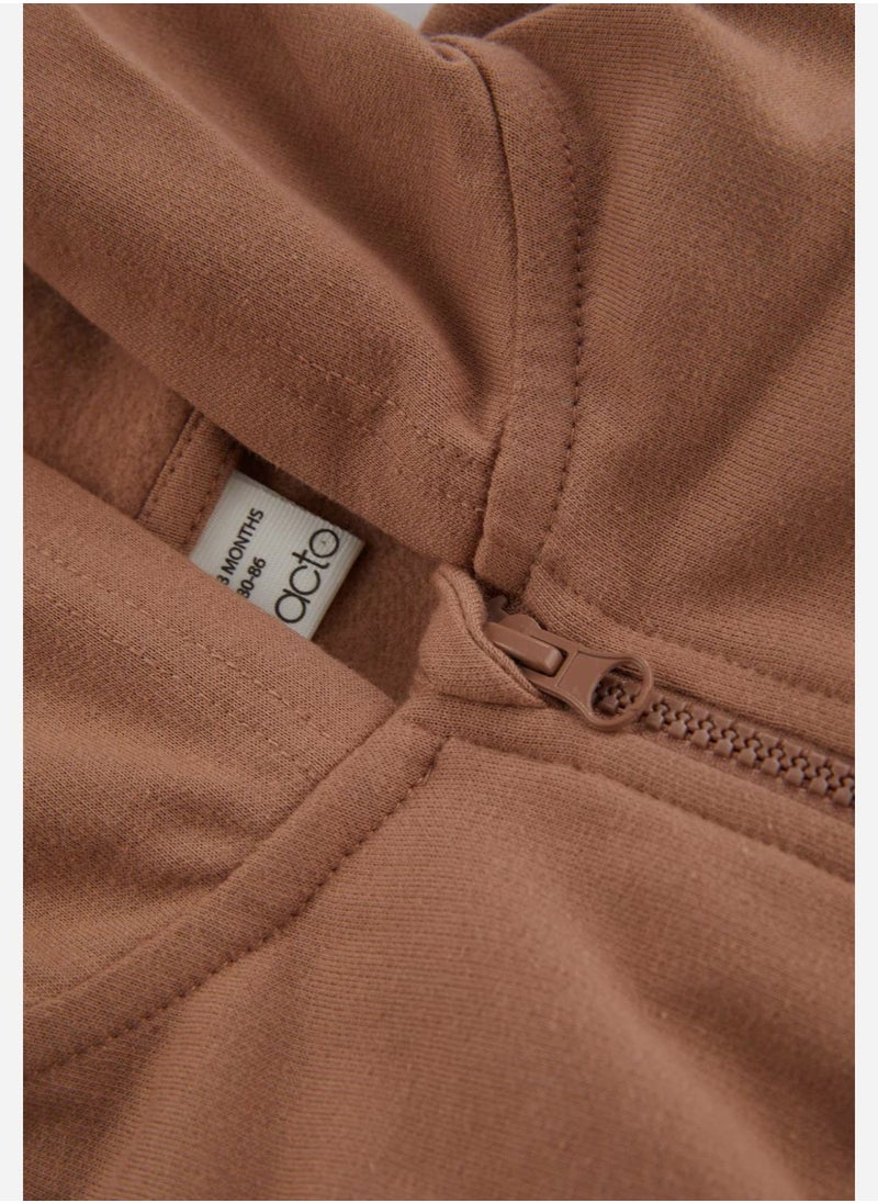 DeFacto - Kids Essential Zip Through Hoodie - Image 1