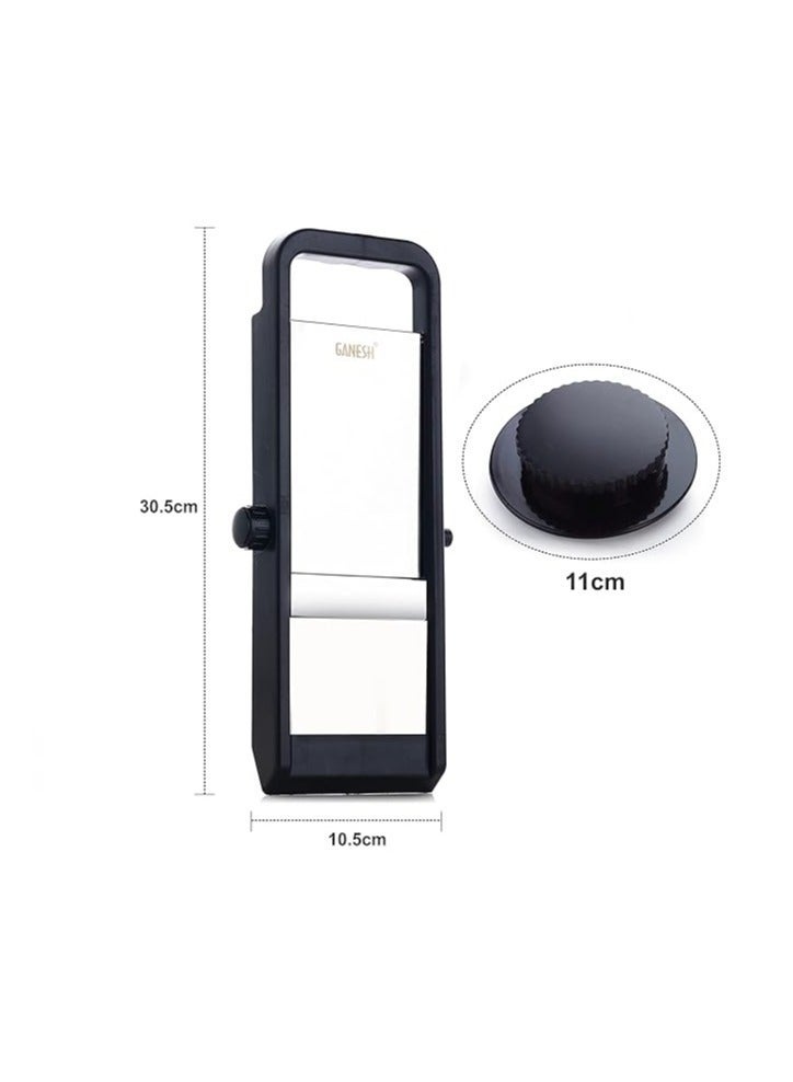 GANESH Adjustable Plastic Slicer, 1-Piece, Black/Silver - Image 5