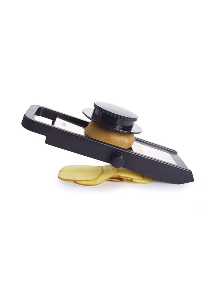 GANESH Adjustable Plastic Slicer, 1-Piece, Black/Silver - Image 4