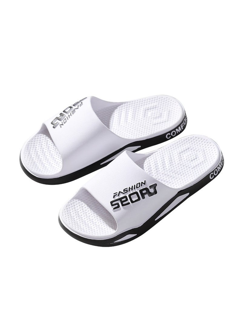 Women's and Men's Bathroom Anti Slip Quick Dry Ultra Soft Thick Bottom Home Slippers - Image 1