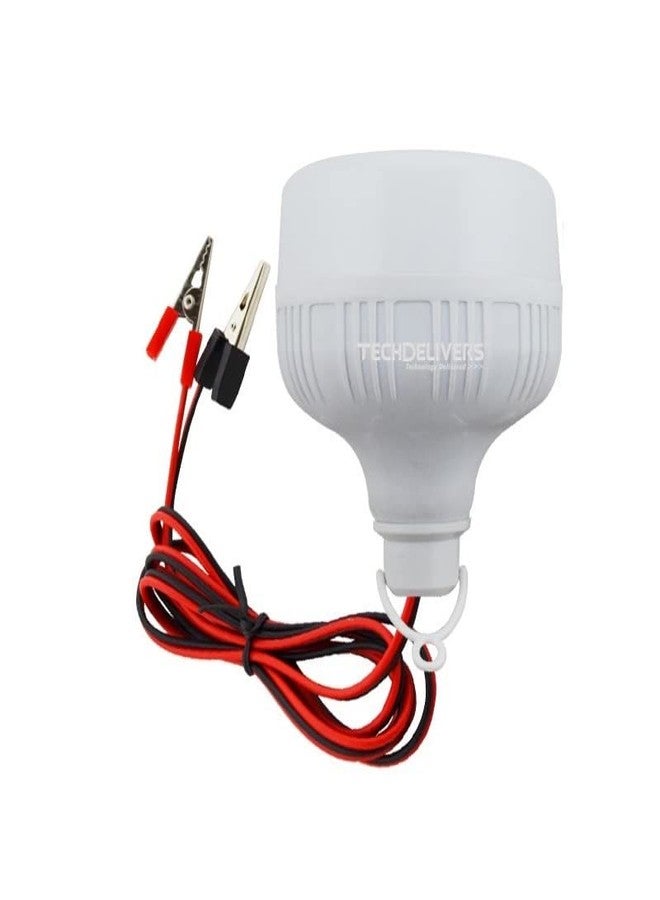 TECHDELIVERS® 20Watt DC 12V Solar SMD LED Lamp Crystal White (1) - Image 5