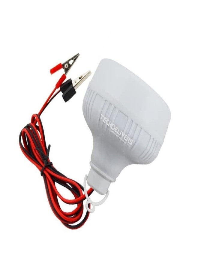 TECHDELIVERS® 20Watt DC 12V Solar SMD LED Lamp Crystal White (1) - Image 2