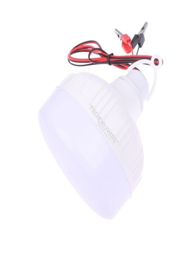 TECHDELIVERS® 20Watt DC 12V Solar SMD LED Lamp Crystal White (1) - Image 4
