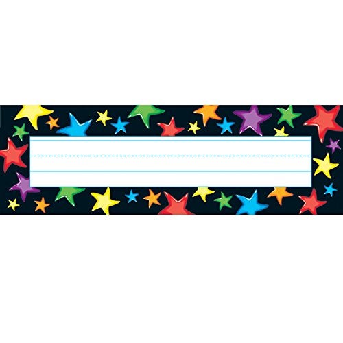 Trend Enterprises Trend Gel Stars Desk Toppers Name Plates, 2-7/8" x 9-1/2", 36 Count - Image 4