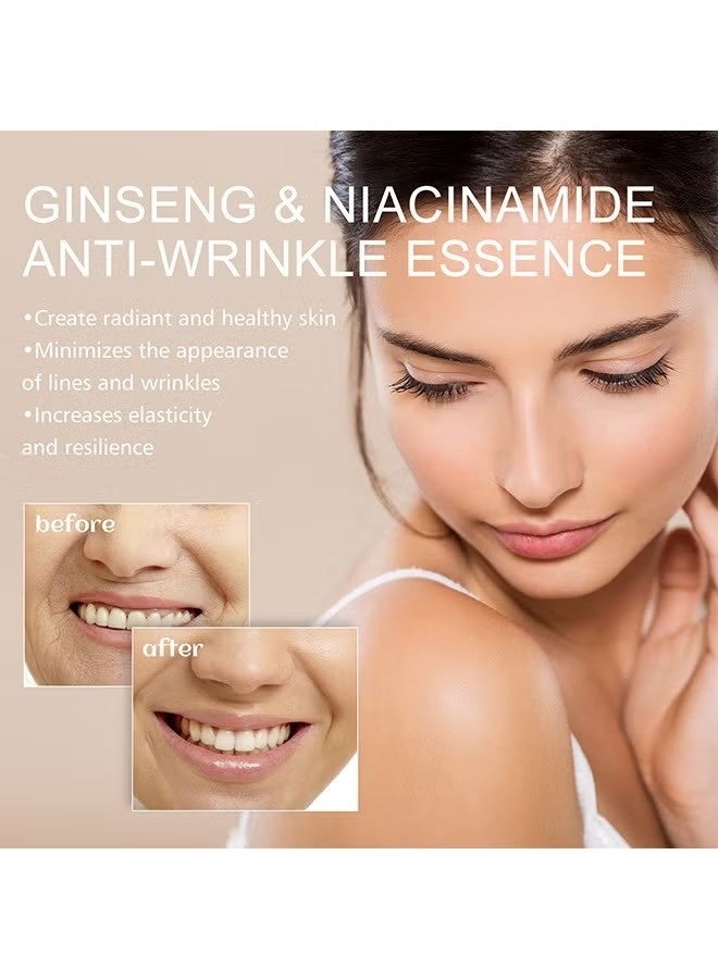 EELHOE Ginseng & Niacinamide Anti-wrinkle Essence, Ginseng Polypeptide Anti-Wrinkle Essence, Ginseng Anti Ageing Serum for Women 100ml - Image 5