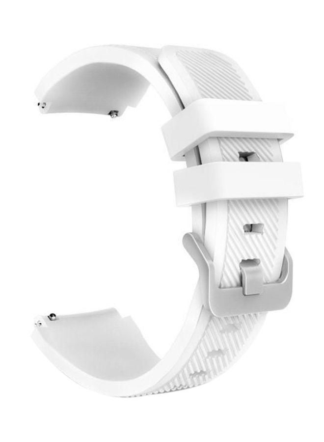 NIBEMINENT Silicone Band For Samsung Gear S3 Frontier White