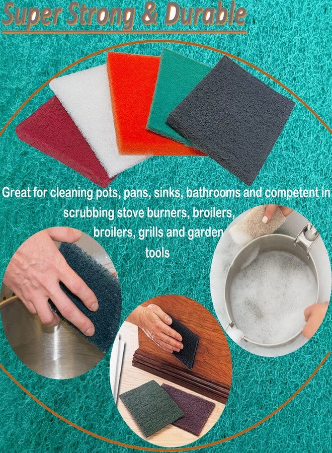 Tonmp 15 Pack 6 x 9 Inch Hand Pads Coarse Medium Fine Superfine 5 Different Specifications Assortment General Purpose Scouring Pad Ideal for Garden Tools and Grills,Automotive Body Tools - Image 5