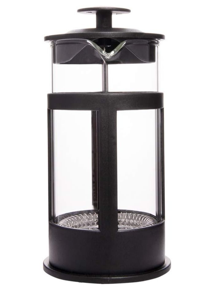 DubaiGallery صانعة القهوة والشاي بفرنسا، مكبس قهوة من زجاج البورسليكات، فلتر من الفولاذ المقاوم للصدأ، متينة ومقاومة للحرارة، سوداء - Image 2