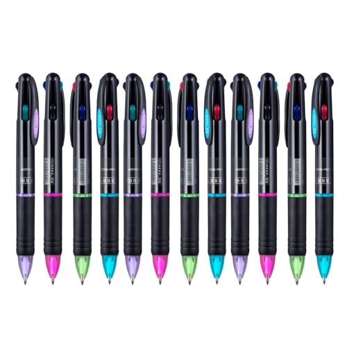 KRAFTMASTERS®3 Pack 0.7mm 4-in-1 Multicolor Ballpoint Pen?4-Color Retractable Ballpoint Pens for Office School Supplies Students Children Gift - Image 1