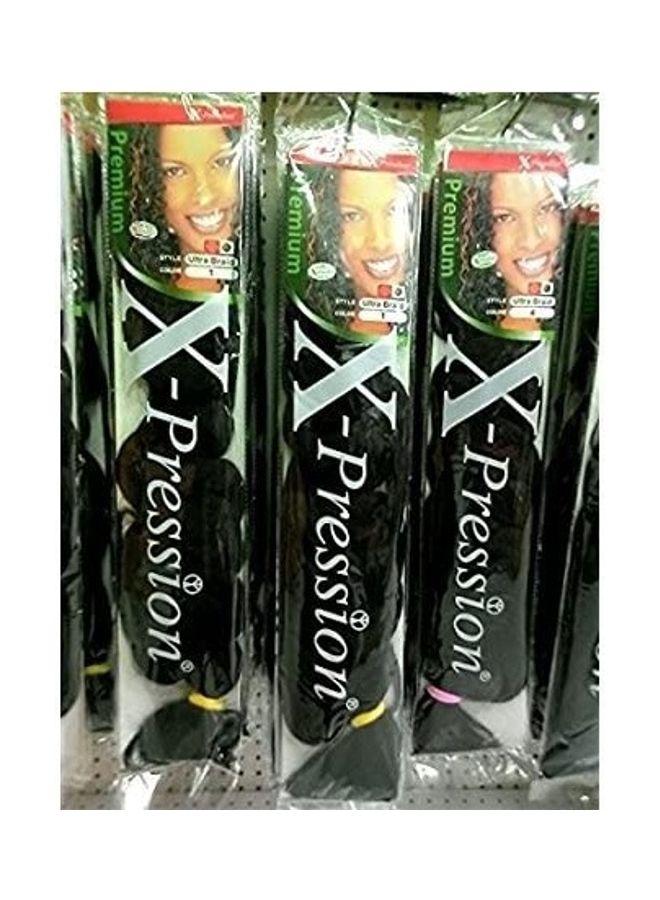 NIBEMINENT Kanekalon Ultra Braid Black 21inch