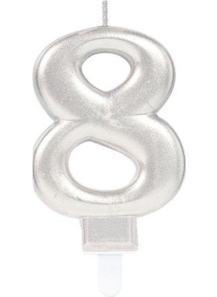 Number 8 Candle Silver Color - pzsku/ZD6EE68A0769900DB273FZ/45/_/1741299505/46ae6759-dae3-4c39-9368-a18aa4e30959