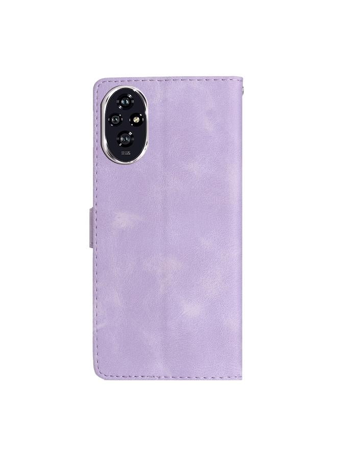 S-TOP Case For Honor 200 Pro Flower Butterfly Embossing Pattern Leather Phone Case - Image 3