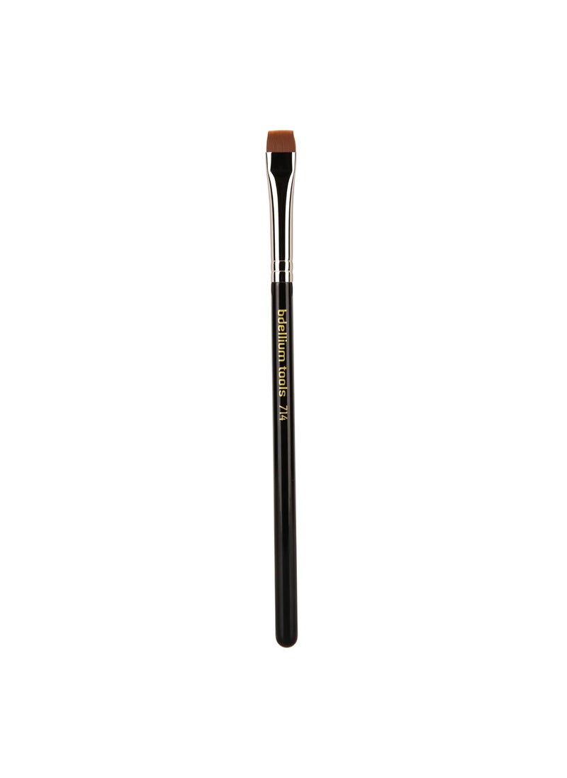 Bdellium Tools Bdellium Tools Professional Makeup Brush - Maestro Series 714 Flat Eye Definer - With Soft Synthetic Fibers, For Eye Definition (Black, 1pc) 