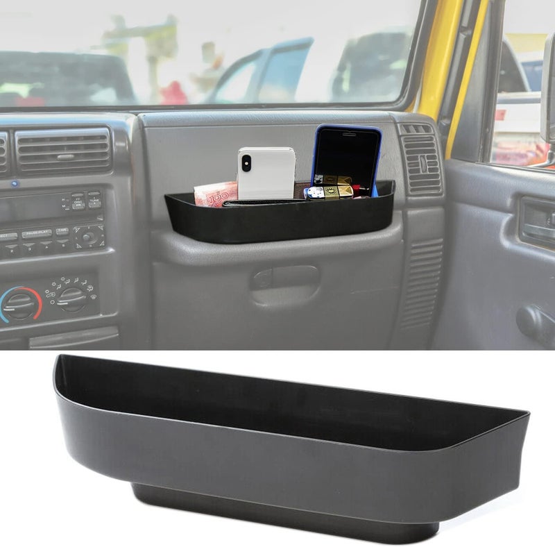 YOCTM TJ Co-pilot Passenger Grab Bar Storage Tray for Jeep Wrangler - Image 1