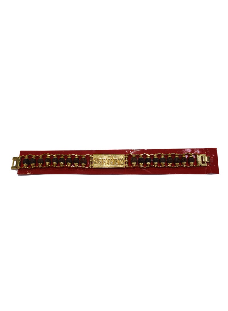 Om Namah Shivaya Name Bracelet With Rudraksha Beads For Positive Energy And Healing - Image 4