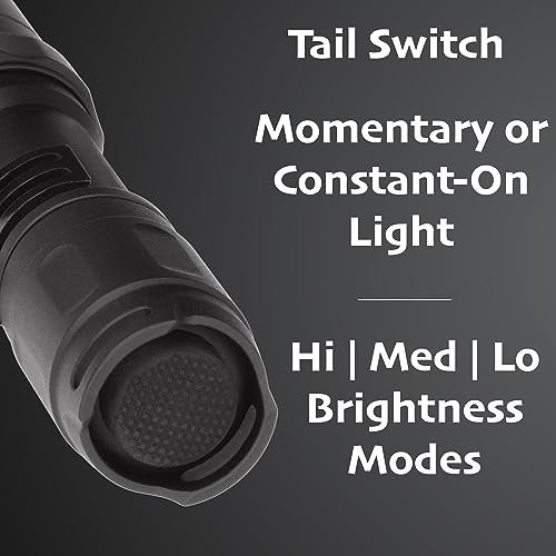 Nightstick MT-210 Mini-TAC PRO Metal Multi-Function LED Flashlight-1 AA, 4-Inch, Black - Image 5
