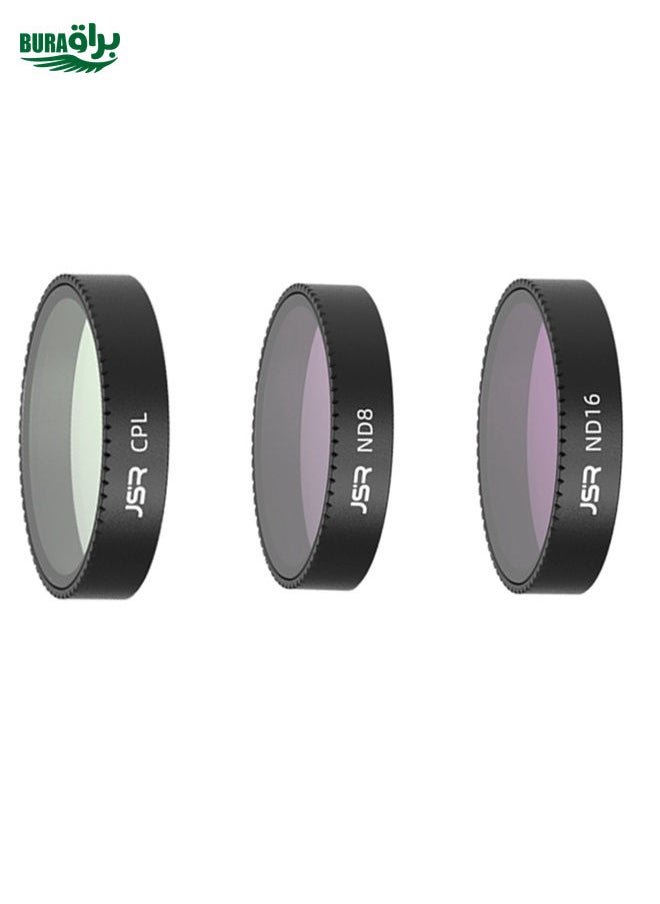 BURAQ For DJI Neo JSR KB Series Drone Lens Filter, Filter:3 in 1 CPL ND8/16  - Image 1