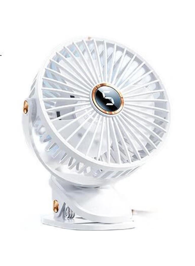 Kumeng Small Fan, Desktop Mini Cooling Air Conditioner, Quiet Usb Rechargeable Clip Fan, Wall-Mounted, For Dormitory, Bedside, Desktop, Bedroom, Office Use - Image 1