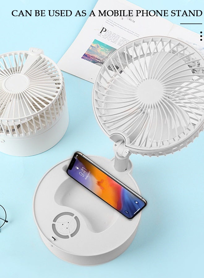 DUNISO Air Circulator Fan with Light Small Quiet Turbo Force Desk Fans with Base-Mounted Controls 3 Speed Cooling Fan Floor Fan for Whole Room Home Bedroom Office Outdoor - Image 4