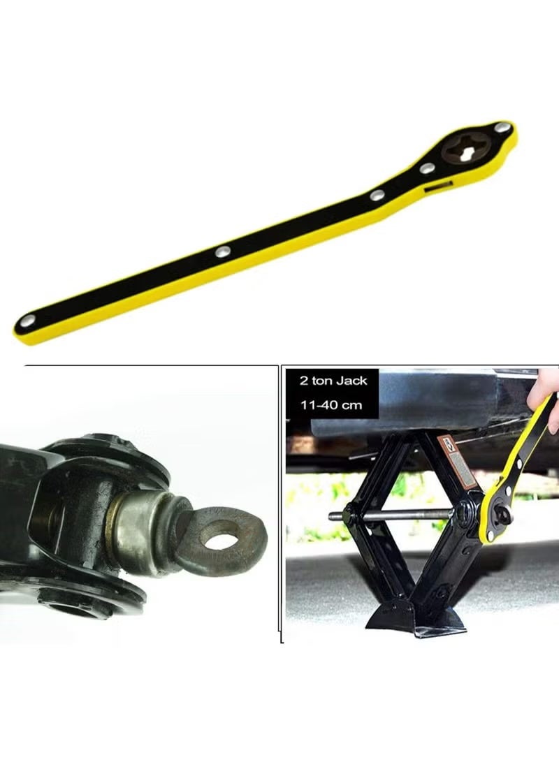 13.4-Inch Ratchet Handle for Scissor Car Jack, Labor-Saving Tire Lift Tool, Compatible with Small Cars, SUVs and Vans - Image 2