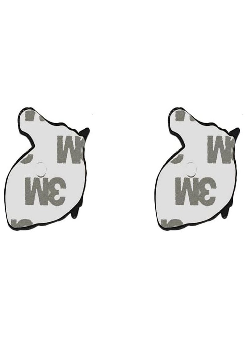 Fighter Gifts - Abu Dhabi Arabian Horse Logo Design 2D Sticker Badge Metal 2 Pcs 3cm - Image 1
