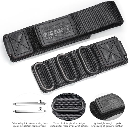 HEMSUT Quick Release 16mm Military Tactical Watch Band for Casio | Shock-Resistant Nylon & Leather Strap | Compatible with GA-100, DW-5600, DW-6900, GW-M5610, GBD-800 Series & More - Image 5