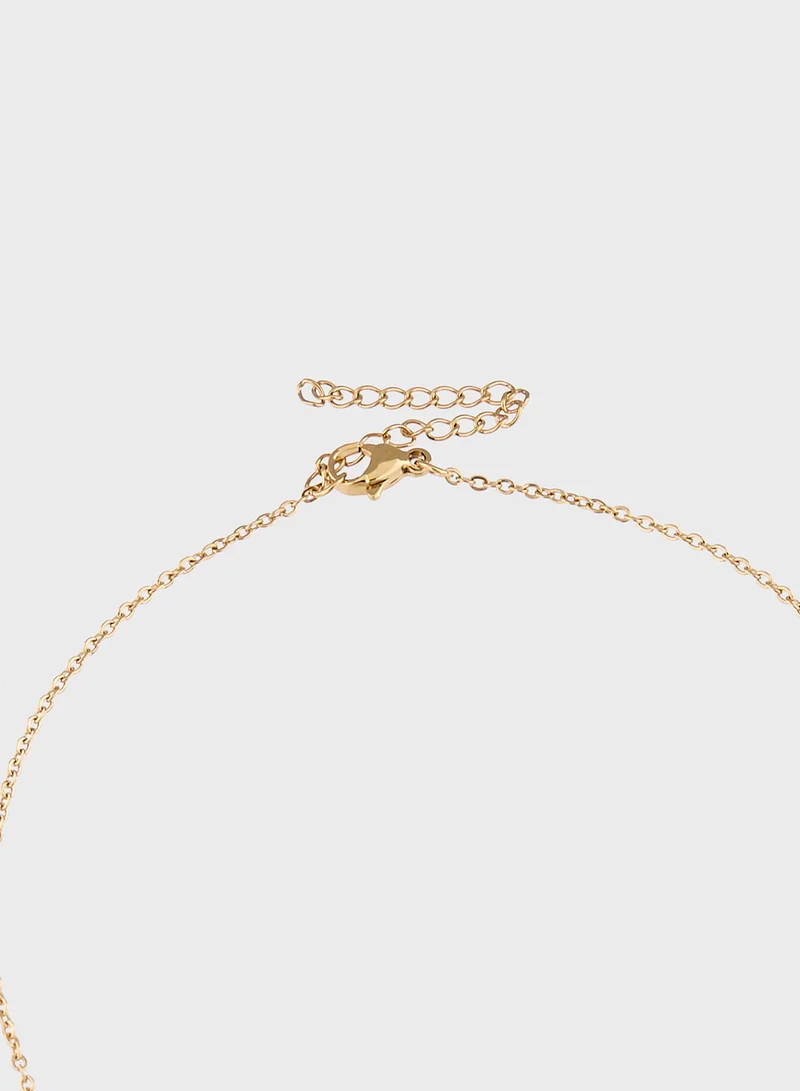 Staurtz Cresent Love Necklace