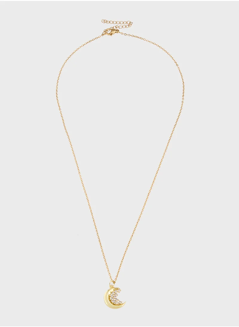 Staurtz Cresent Love Necklace