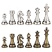 Best Chess Set Jupiter Silver and Bronze Metal Chess Pieces with 4 Inch King and Extra Queens Pieces Only No Board - Image 3