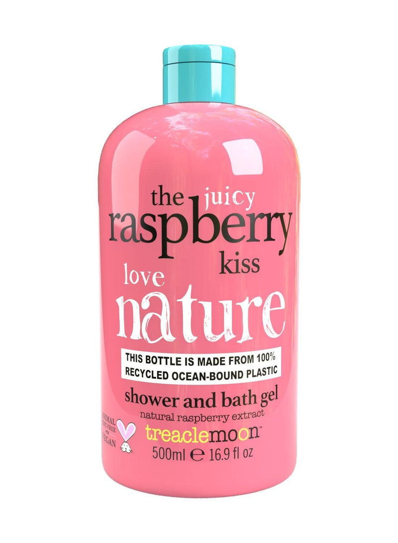Treaclemoon Raspberry Kiss Shower and Bath Gel, 500 ml | Gentle Cleansing | Long-Lasting Freshness | Enriched with Natural Raspberry Extracts | Dermatologically Tested | Vegan and Cruelty-Free - Image 1
