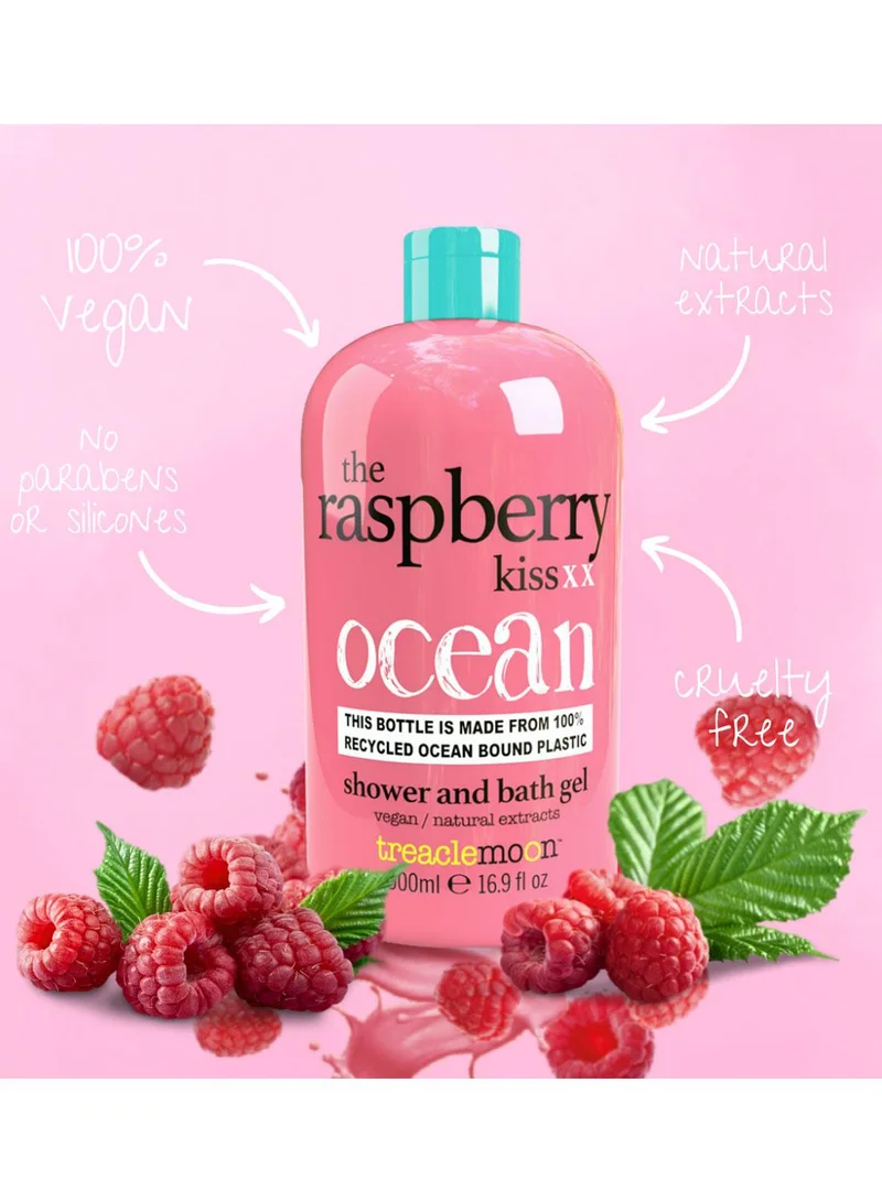 Treaclemoon Treaclemoon Raspberry Kiss Shower and Bath Gel, 500 ml | Gentle Cleansing | Long-Lasting Freshness | Enriched with Natural Raspberry Extracts | Dermatologically Tested | Vegan and Cruelty-Free