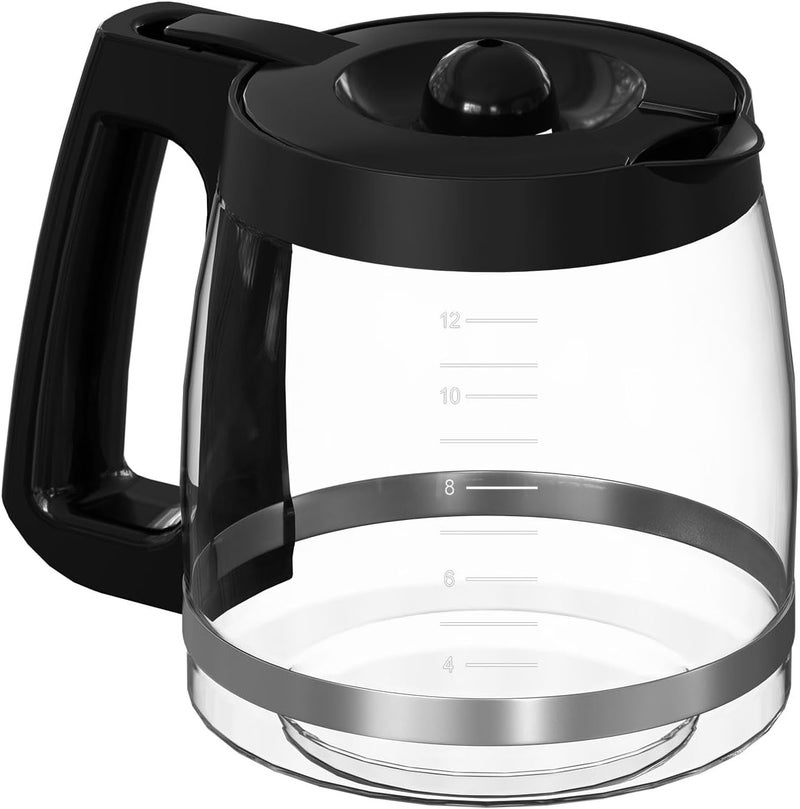 Shonshon 12-Cup Coffee Maker Glass Carafe Replacement Compatible with Hamilton Beach Coffee Maker Models 46310, 49980R, 49976, 49350, 49980A, 49980Z, 49983, 49618, 46300, 49966 1 Pack - Image 1