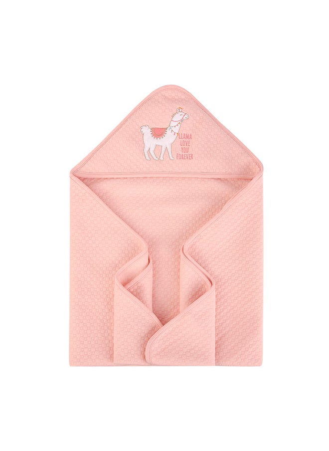 hudson baby Quilted Blanket With Hooded Alpaca  - Image 4
