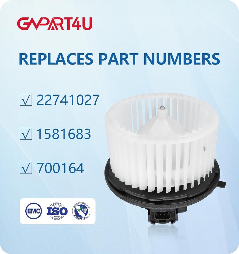 GVPART4U Blower Motor for Chevy, GMC, Cadillac, and Hummer - Compatible with Multiple Models - Image 3