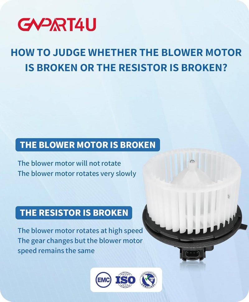 GVPART4U Blower Motor for Chevy, GMC, Cadillac, and Hummer - Compatible with Multiple Models - Image 4