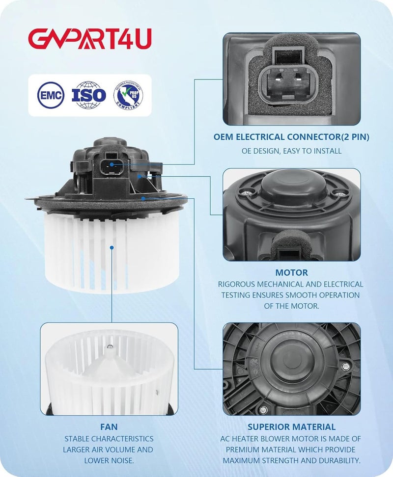 GVPART4U Blower Motor for Chevy, GMC, Cadillac, and Hummer - Compatible with Multiple Models - Image 5