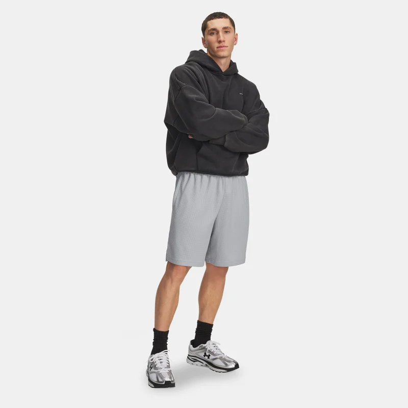 UNDER ARMOUR Grey Men's Rival Waffle Shorts for Men | Best Price UAE
