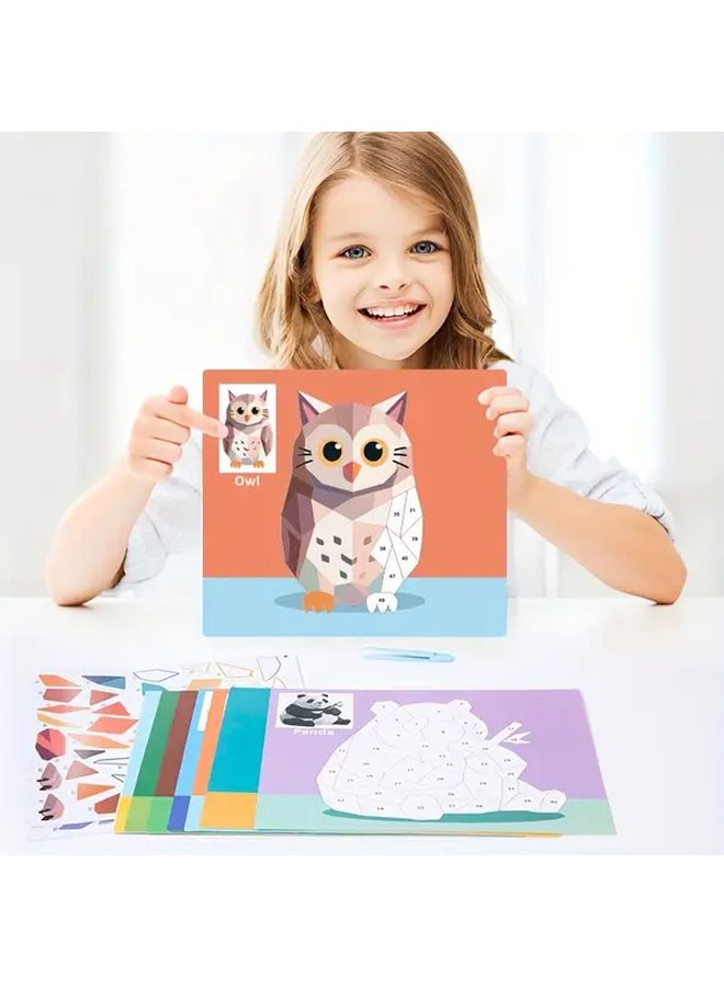 3D Geometric Stickers Transportation Style Educational DIY Toys For Kids - Image 4