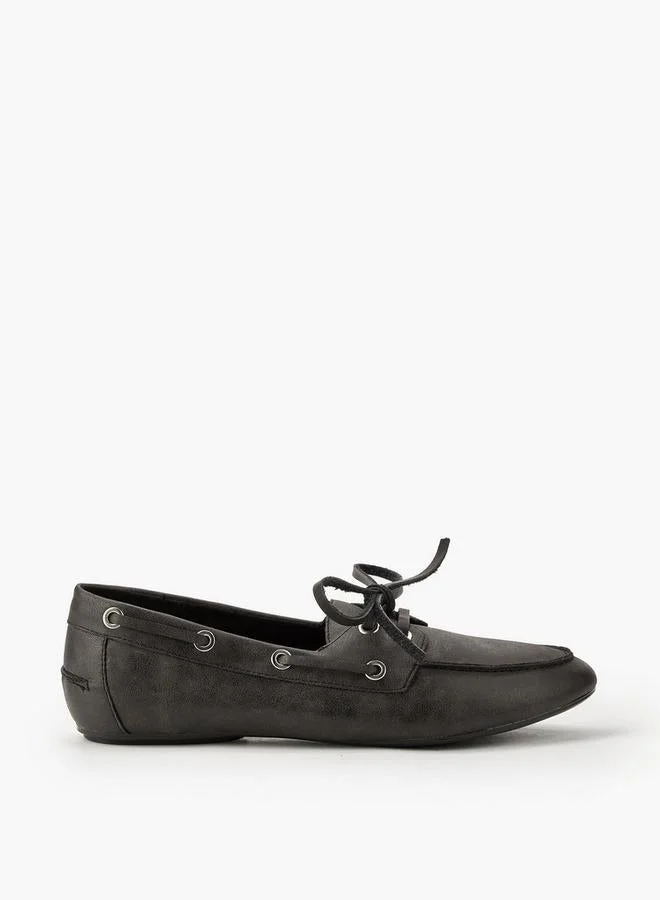 Celeste Women Lace-Up Detail Loafers