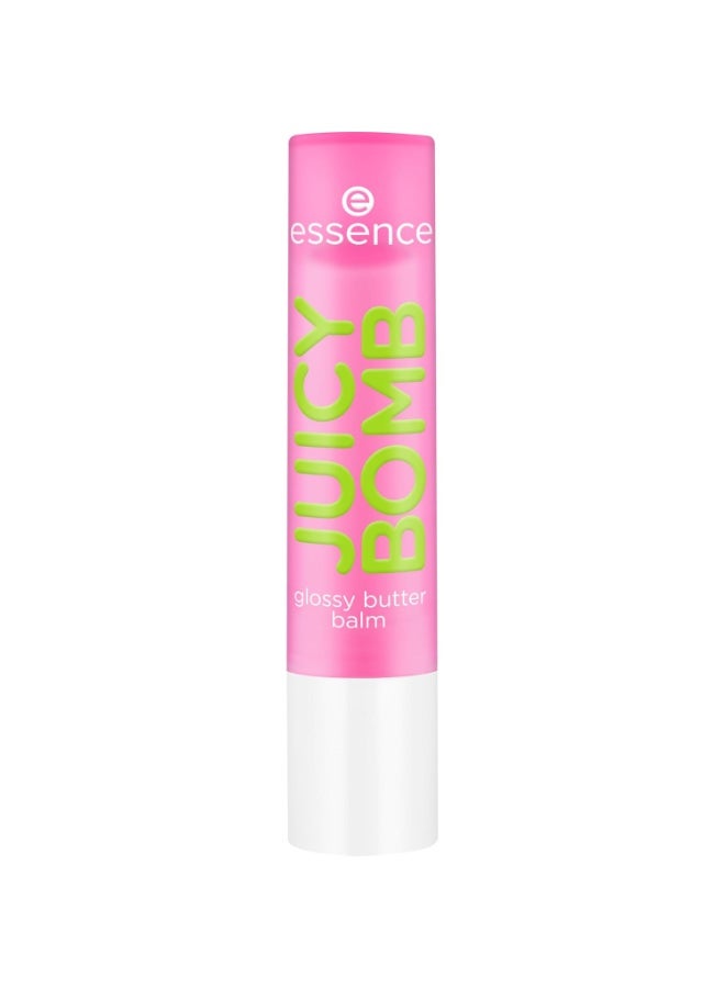 ايسنس بلسم الشفاه اللامع Essence JUICY BOMB (درجة 03 Time To Pitaya) - بلسم زبدي للشفاه، لون وردي ناعم، لمسة نهائية لامعة، 2.5 جم. - Image 1
