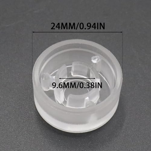 CashBeat 20Pcs Guitar Pedal Footswitch Topper, Multi-Effects Pedal Switch Topper and Pedal Switch Covers, Sturdy Guitar Pedal Cap for Protection (transparent) - Image 2