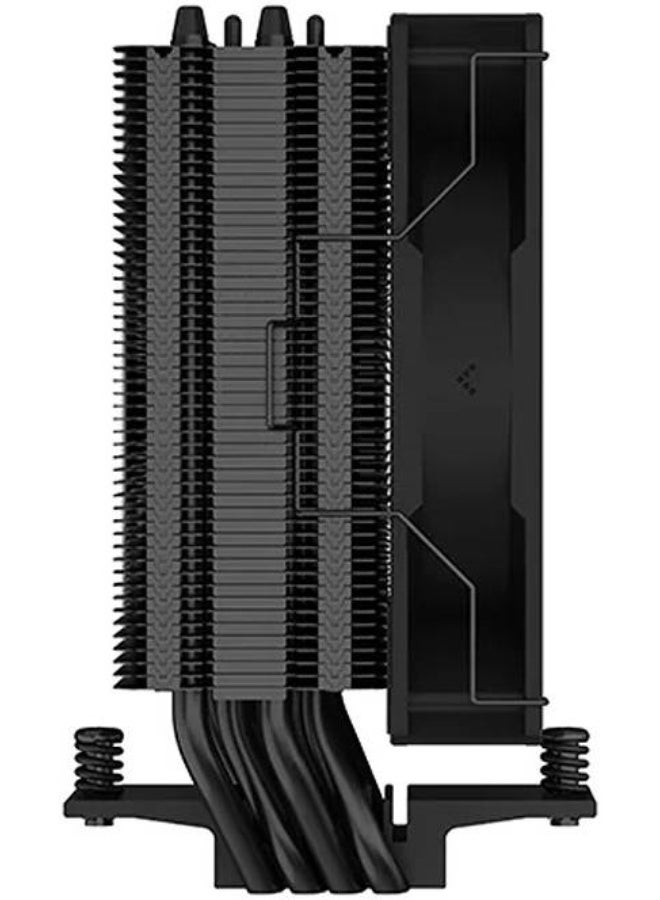 ديب كول مبرد وحدة المعالجة المركزية ديب كول AG400 BK ARGB أحادي البرج 120 ملم لـ LGA1700/1200/AM5/AM4، أسود - Image 3