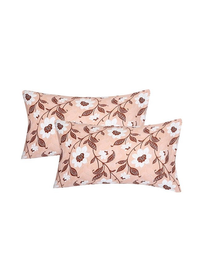 Status Contract Cotton Rich Double Bedsheet with 2 Pillow Covers for Bed Room, Home, Hotel-120 GSM (Brown) - Image 5