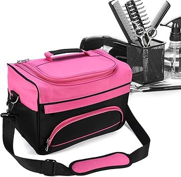 Sonew Salon Handbag Hairdressing Tools Canvas Bag Portable Makeup Travel Bag Makeup Tools Storage Carrying Case Scissors Comb Holder Hairstyling Storage Organizer - Image 2