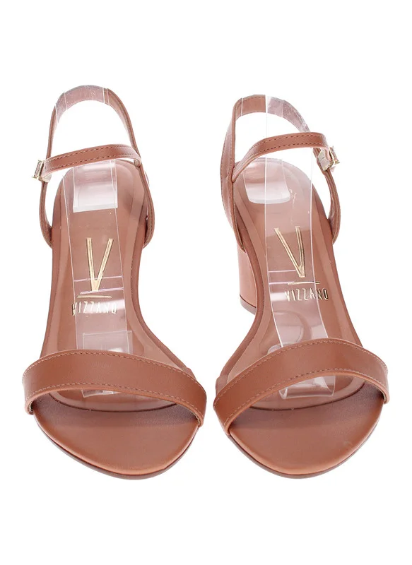 VIZZANO Mid Heels Sandals for Women – Sling Back Heel Sandals for Girls with Ankle Strap