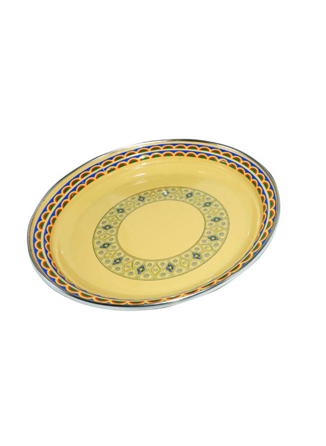 الصحاح - صحن تقديم من الغضار بنقشة تراثية - Image 1
