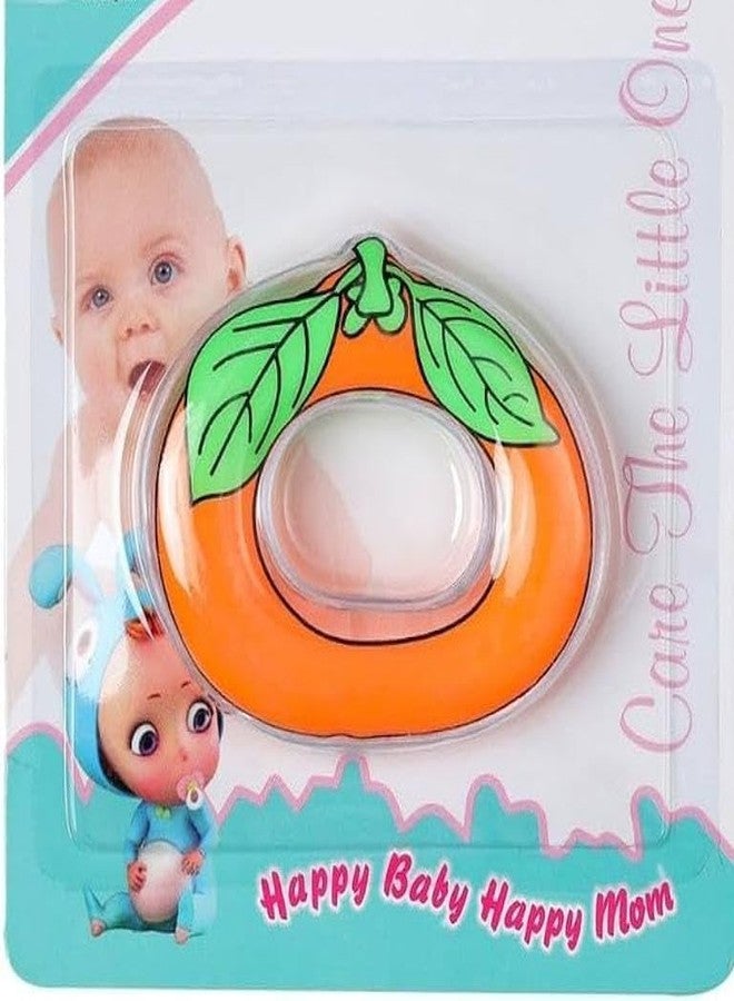KALRA MAGIC BPA-Free Baby Teether for 6–12 Months | Cooling Water-Filled Soft Teething Toy with Carry Case | Easy Grip, Non-Toxic & Travel-Friendly Infant Teething Ring (Orange-Tom) - Image 2