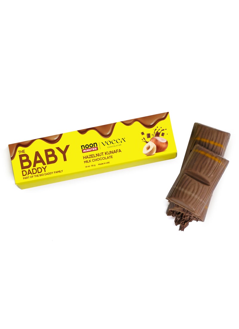 The Big Daddy Baby Daddy Hazelnut Kunafa Milk Chocolate Bar - Image 2