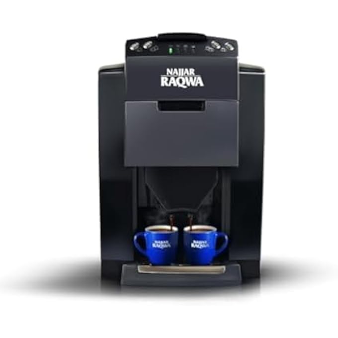 Raqwa Najjar Coffee Machine Turkish 4 Button 220V  Double Cup Black - Image 1