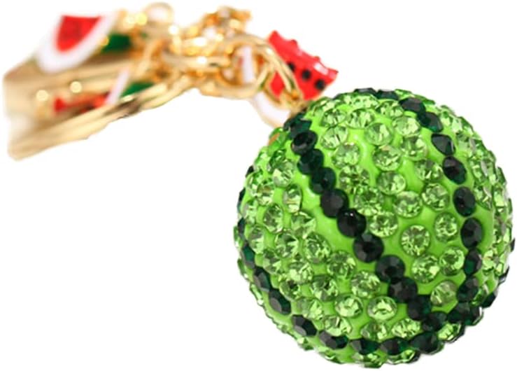 woobles Fruit Keychain, Lovely Pineapple/watermelon/pomegranate Keychain For Handbag,hinestones Purse Pendant Handbag Charm - Image 1